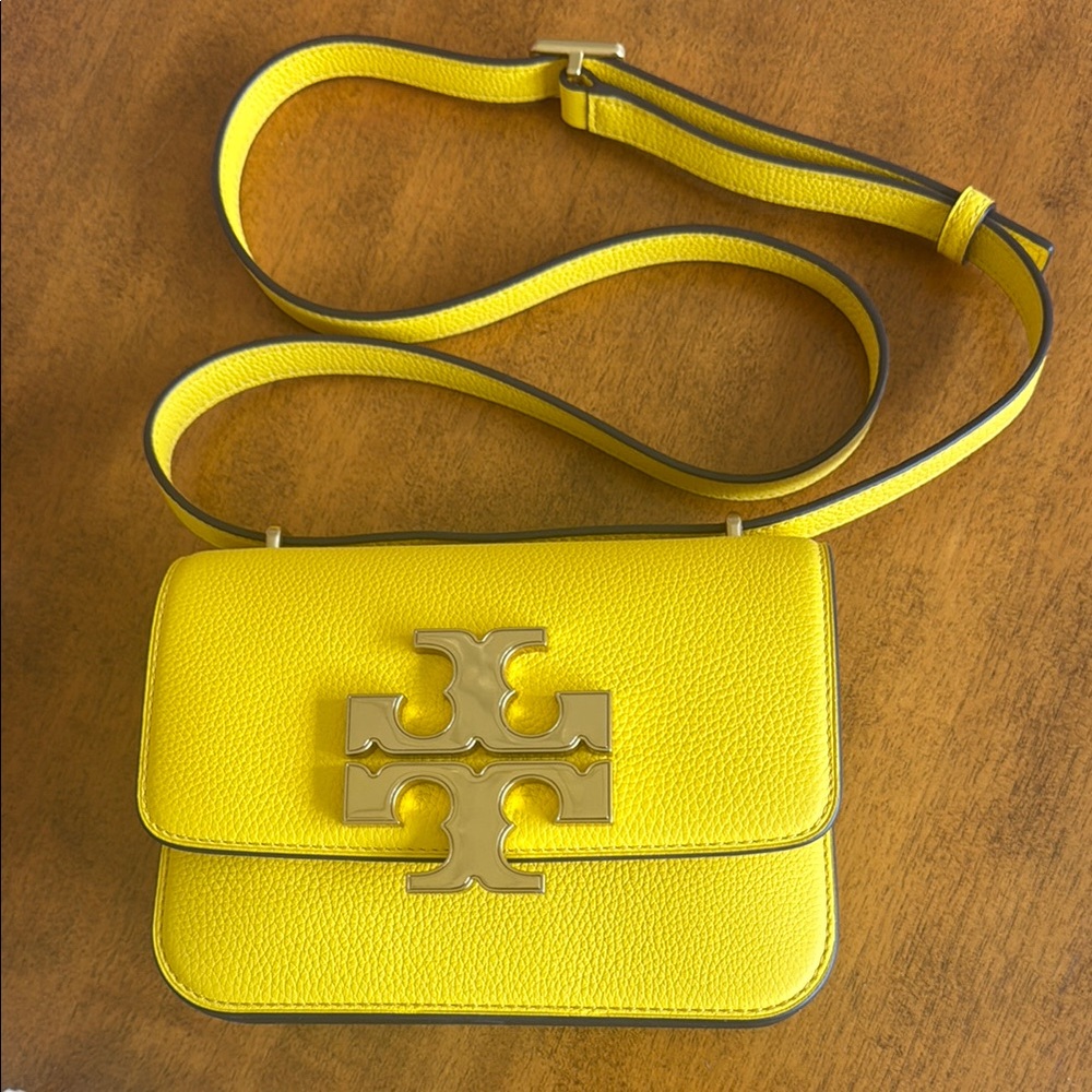 Tory Burch Yellow Eleanor Crossbody Bag